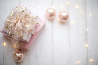 粉红色, 圣诞节, 边境, 名望, 文本空间, 目前, 礼物, 灯泡