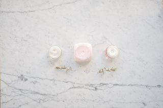 美丽、平坦、大理石、桌子、顶视图、无人、工作场所、文案空间