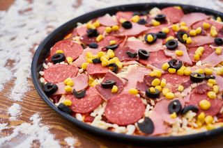 比萨, 面团, 面粉, 热, 新鲜, 饥饿, 食物照片, 营养