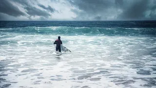 葡萄牙，卡斯凯，金乔海滩，海洋，海洋，风暴，云，多云