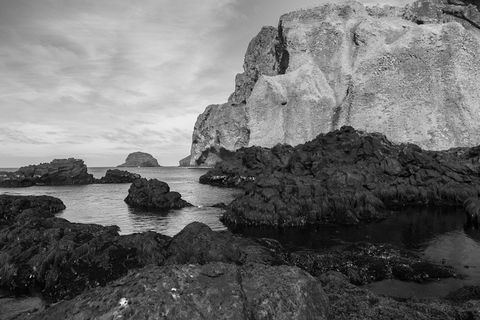 岩层的灰度照片