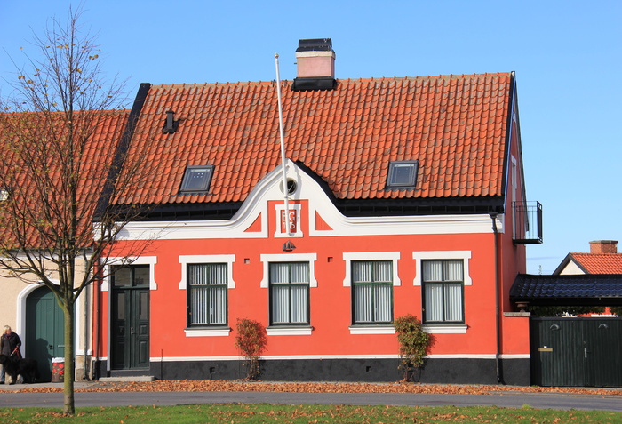 Simrishamn, 房子, 多彩, 红色, 建筑外观, 住宅楼, 建筑, 房屋所有权