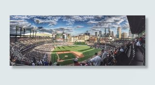 棒球场，空中，照片，体育场，棒球，场，运动，棒球场