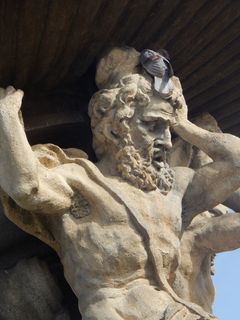 景点，雕像，喷泉，捷克，巴德乔维奇，雕塑，艺术和工艺，代表