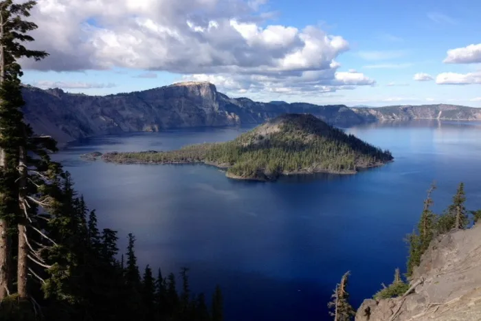 火山口湖、湖泊、岛屿、自然、景观、风景、户外、风景区