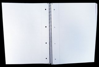 白色图形笔记本、笔记、记事本、写字板、大学积木、方格、纸张、公告板