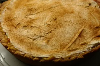 圆烤派，蛋糕，苹果派，苹果香槟蛋糕，甜的，美味的，甜点，咖啡派对