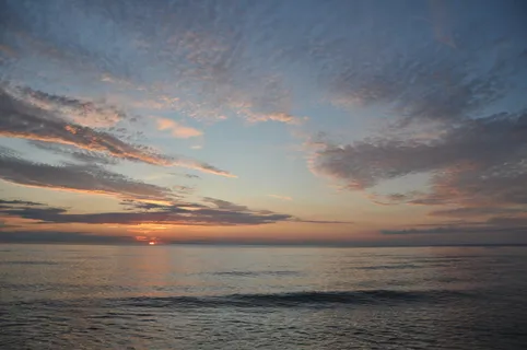 日落,大海,天空,云,水,水上的地平线,云天,自然之美 日落,大海,天空,云,水,水上的地平线,云天,自然之美