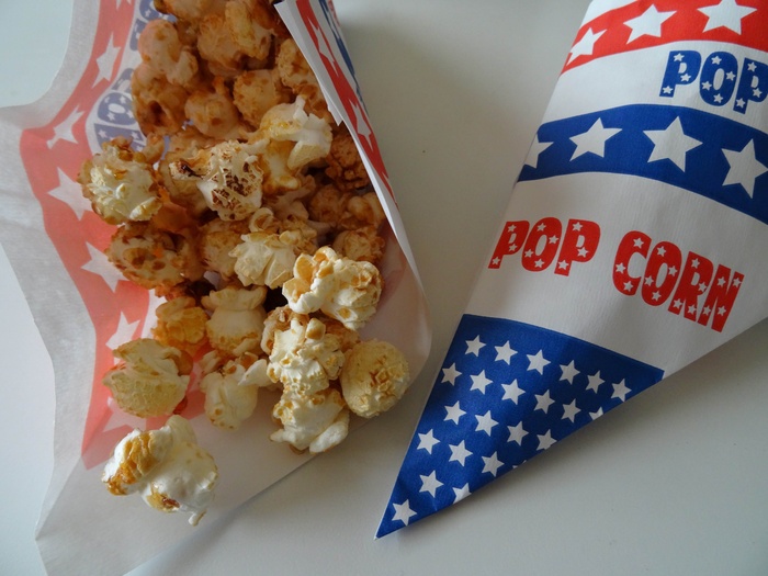 爆米花、游乐场、糖、食品、食品和饮料、旗帜、室内、高角度视图