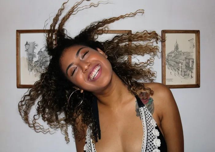 哥伦比亚，卡塔赫纳，微笑，头发，乐趣，女孩，模特，笑