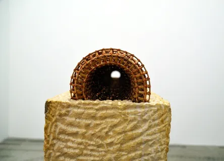 管，通过看，隧道，透视，编织，编织，结束，艺术