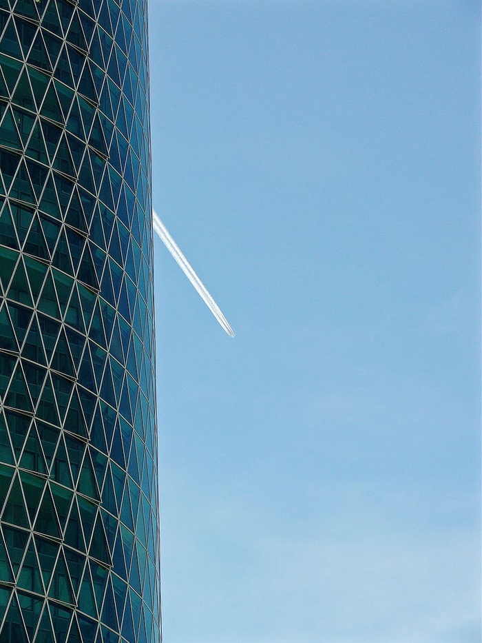 建筑，银行摩天大楼，办公楼，高层办公楼，立面，窗户，法兰克福，大厦