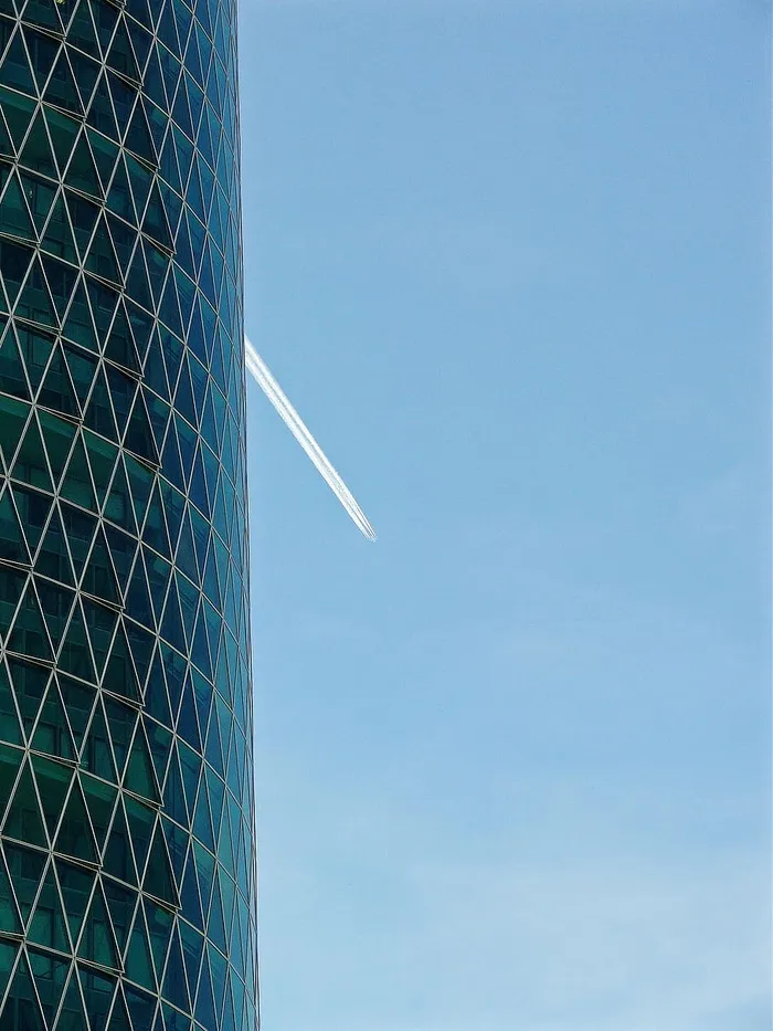 建筑，银行摩天大楼，办公楼，高层办公楼，立面，窗户，法兰克福，大厦