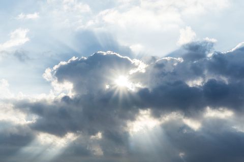 西班牙，巴塞罗那，天空，云，太阳，阳光，云天，自然之美