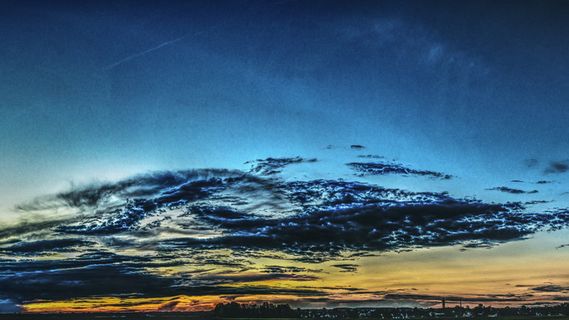 云，日落，天色，夜空，晚霞，黄昏，心情