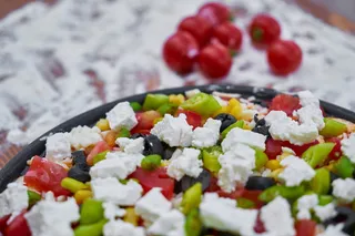 蔬菜披萨的选择性聚焦摄影