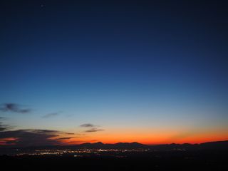 照片，蓝色，天空，橙色，彩色，彩色，帕尔马，帕尔马