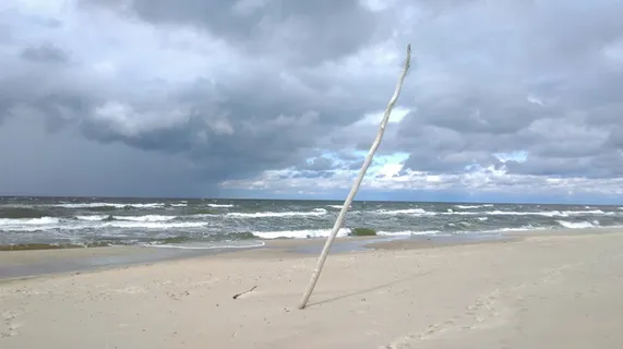 海，波罗的海，海滩，海岸，波浪，风，空虚，波兰