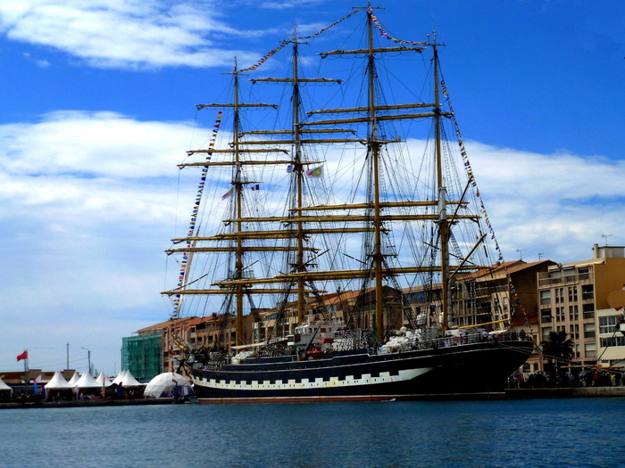 船，帆船，赛特，船俄罗斯学校，帆船，夏季，旅游，海上