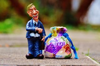 时间就是金钱，商人，准时，笑，身材，时间，手表，搞笑