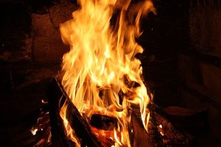 火，烧烤，木材，火焰，燃烧，火-自然现象，热-温度，原木