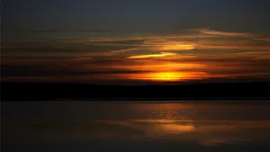 日落，海，海滩，海，海滩，abendstimmung，遥远，夜空，天空