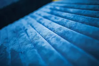 柔软的蓝色沙发