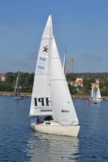 帆船，帆船赛，阿尔宾快车，船，水，蓝天，港湾，船长