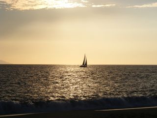 船，日落，水，旅行，度假，海洋，夏天，自然