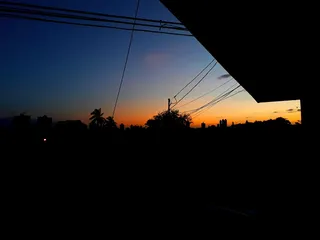 panamá，urbanización los yoses，夜晚，夜空，日落，蓝天，剪影，天空