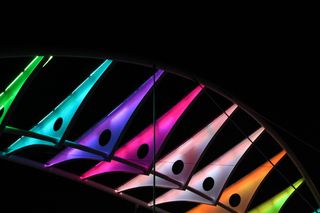 颜色, 灯光, 光, 夜, 夜景, 黑暗, 光, 成型, 抽象