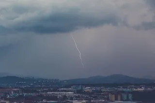 空中、照片、闪电、高层、高层建筑、雷声、中层、空中