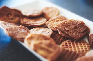 华夫饼干，华夫饼干，厨房，传统，自制，营养，切片，芳香