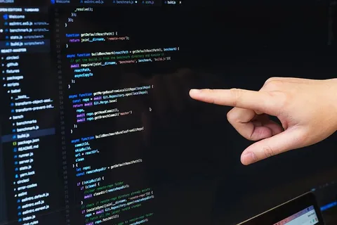 指向Javascript代码照片