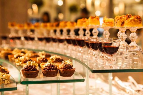 糖果、婚姻、餐桌、食物、自助餐、蛋糕、甜点、美食