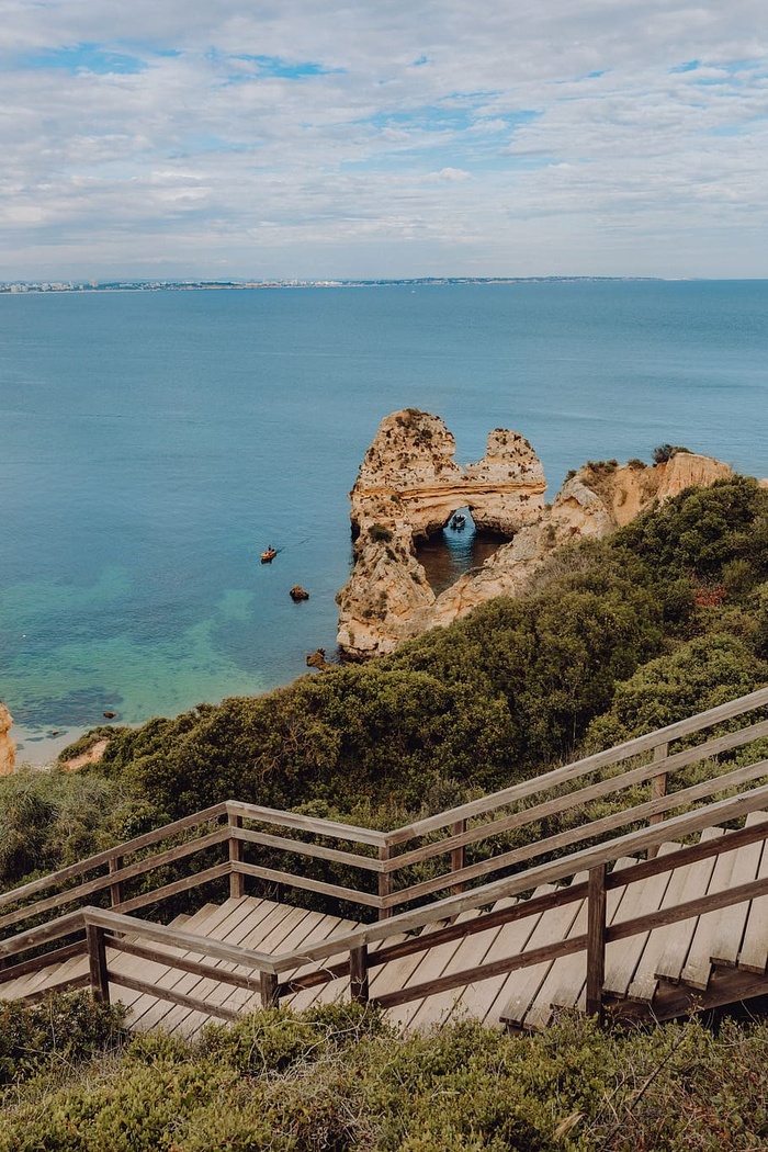 葡萄牙阿尔加维拉各斯的卡米洛海滩（Praia do Camilo）
