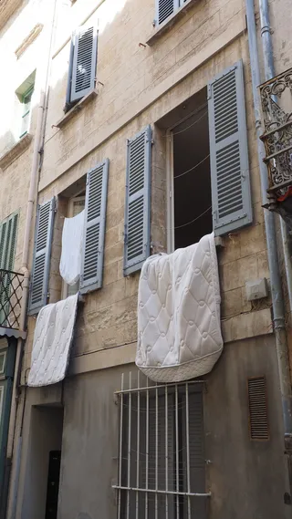 公寓, 城市, 市中心, 羽绒被, 空气, 地中海, 窗口, 胡同