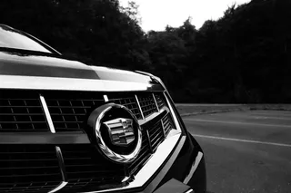 灰度摄影，凯迪拉克标志，汽车，汽车，凯迪拉克，汽车，汽车，交通工具