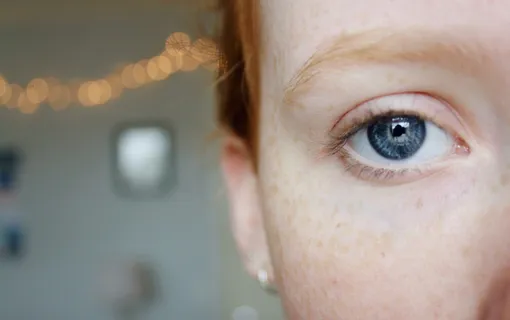 散景, 眼睛, 蓝眼睛, 蓝色, 自画像, 肖像, 关闭, 背景