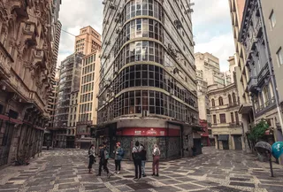 纽约扁平铁建筑全景摄影