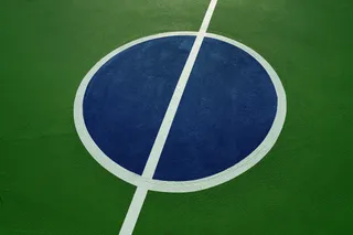 蓝色、白色和绿色圆形插图