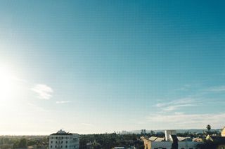 航拍、视图摄影、房屋、蓝色、天空、白天、天空、城镇