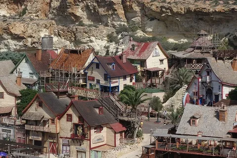 马耳他、村庄、地中海、建筑、建筑外观、建筑结构、建筑、住宅区