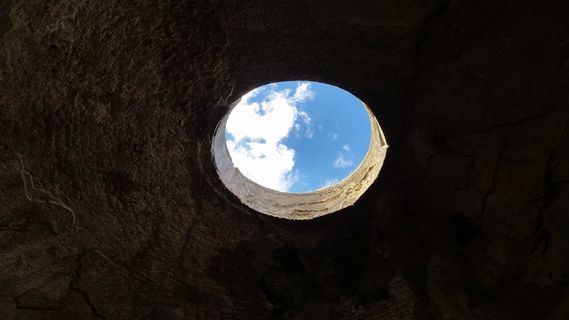 天空、艺术、考古学、八月、洞、形状、圆、几何形状