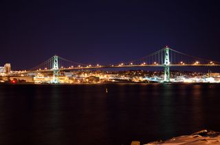 哈利法克斯，新斯科舍省，大桥，海岸，哈利法克斯，新斯科舍省，港口，港口，海洋