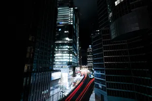 夜间汽车延时摄影