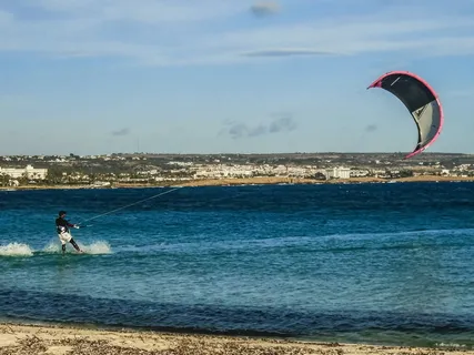塞浦路斯，ayia napa，风筝冲浪，水，海洋，真人秀，极限运动，休闲活动