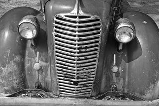 汽车、发动机罩、格栅、前照灯、面部、前部、复古、旧款