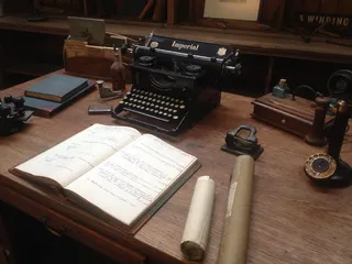 打字机、书籍、蜡烛、棍子、电话、书桌、英制、wordpress