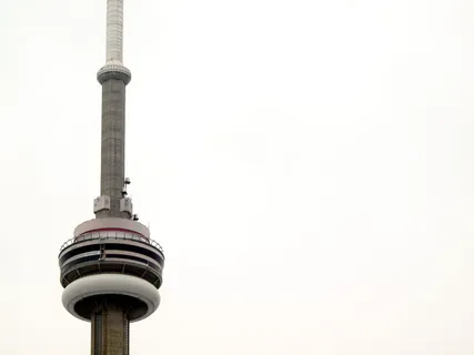 加拿大，多伦多，cn塔，摄影，塔，城市，建筑物，顶部